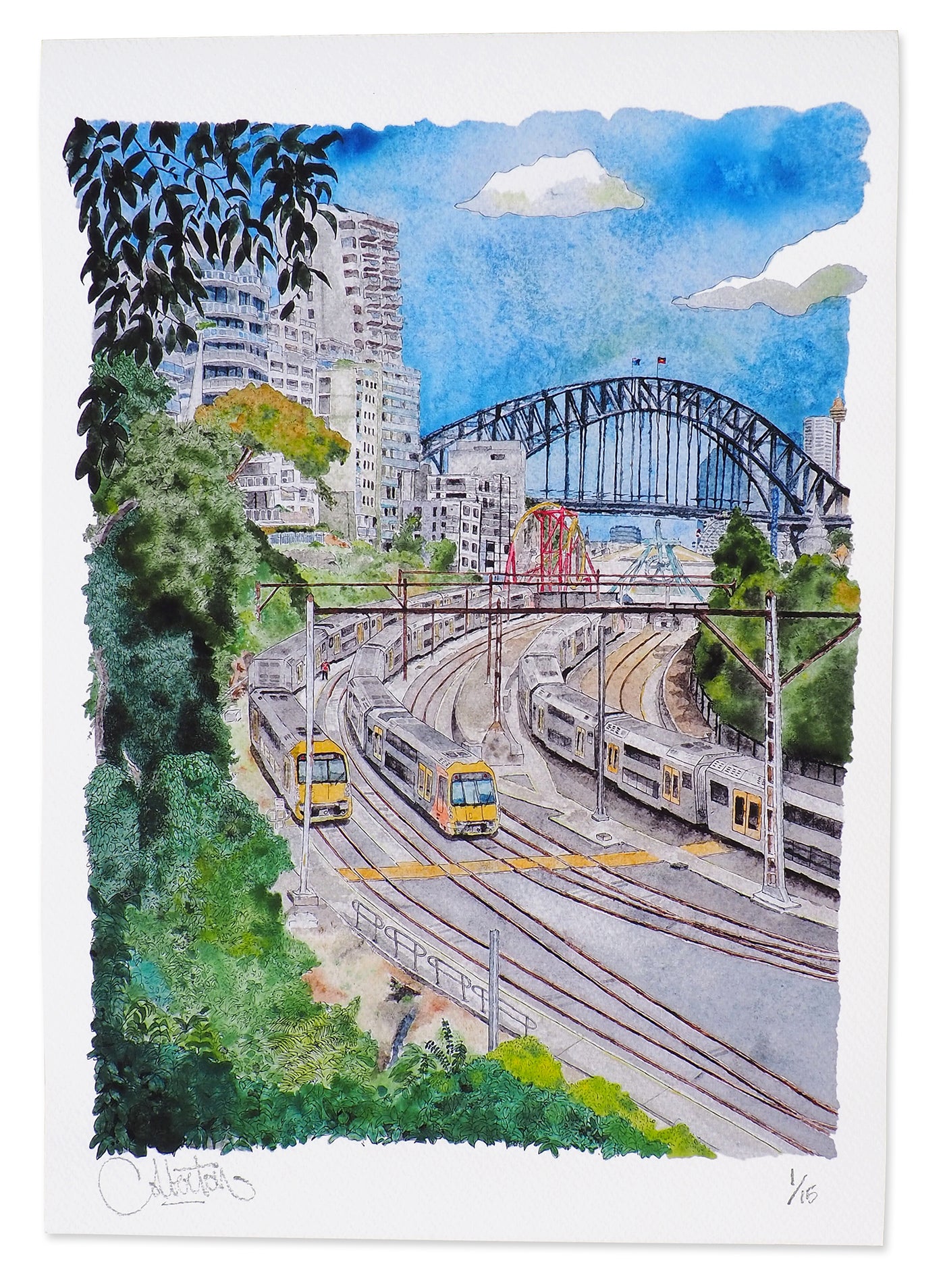 Lavender Bay sidings - Giclee Print
